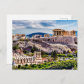 Akropolis Athen, Griechenland Postkarte (Vorne/Hinten)