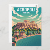 Akropolis Athen, Griechenland Postkarte (Vorne/Hinten)