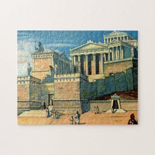 Akropolis Athen Griechenland. Puzzle (Horizontal)