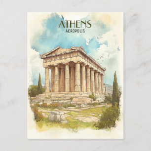 Akropolis, Athen Griechenland Reisen Postkarte