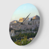 Akropolis - Athen Große Wanduhr (Winkel)