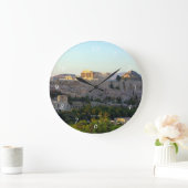Akropolis - Athen Große Wanduhr (Zuhause)