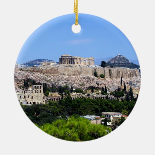 Akropolis - Athen Keramik Ornament (Hinten)