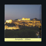 Akropolis - Athen Magnet<br><div class="desc">Die Akropolis von Athen bei Nacht</div>