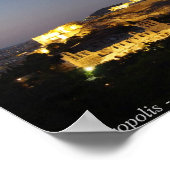 Akropolis - Athen Poster (Ecke)