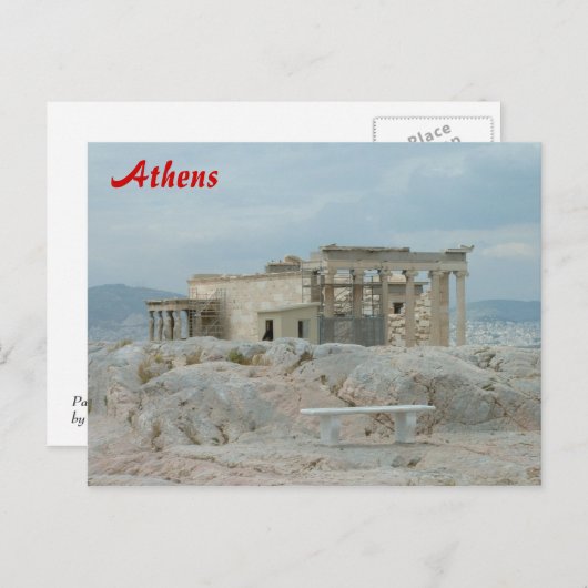 Akropolis - Athen Postkarte (Vorne/Hinten)