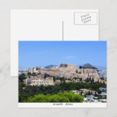 Akropolis - Athen Postkarte (Vorne/Hinten)