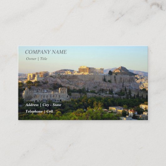 Akropolis - Athen Visitenkarte (Vorderseite)