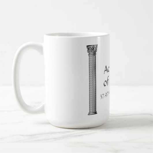 Akropolis Athens Breitengrad Kaffeetasse (Links)