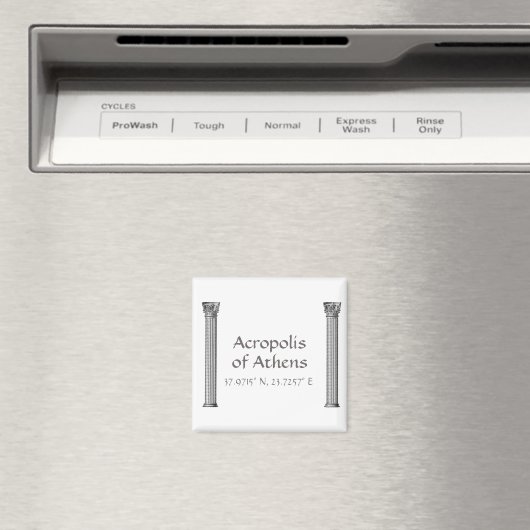 Akropolis Athens Breitengrad Magnet (In Situ (Geschirrspüler))