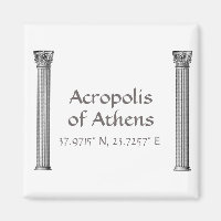 Akropolis Athens Breitengrad