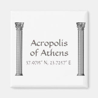 Akropolis Athens Breitengrad Magnet