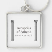 Akropolis Athens Breitengrad Schlüsselanhänger (Vorne)