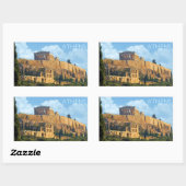 Akropolis-Aufkleber Rechteckiger Aufkleber (Blatt)