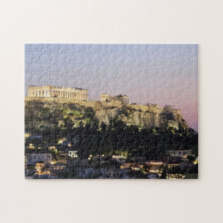 Akropolis bei Nacht Puzzle