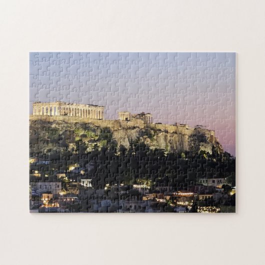 Akropolis bei Nacht Puzzle (Horizontal)
