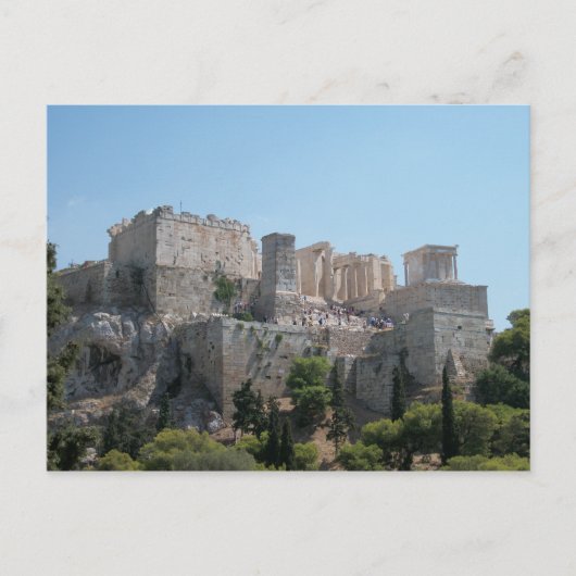 Akropolis - Blick von Areopagus Postkarte (Vorderseite)