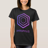 AKROPOLIS Crypto Decentralized Blockchain AKRO DeF T-Shirt (Vorderseite)
