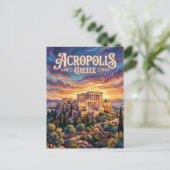 Akropolis Griechenland Postkarte (Stehend Vorderseite)
