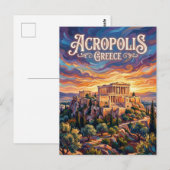 Akropolis Griechenland Postkarte (Vorne/Hinten)