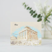 Akropolis Hill in Athen, Griechenland Postkarte (Stehend Vorderseite)