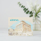 Akropolis Hill in Athen, Griechenland Postkarte (Stehend Vorderseite)