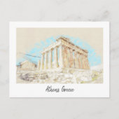 Akropolis Hill in Athen, Griechenland Postkarte (Vorderseite)