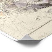 Akropolis Hill in Athen, Griechenland - Vintage Tr Poster (Ecke)