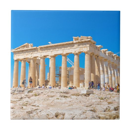 Akropolis in Athen, Griechenland Fliese (Vorderseite)