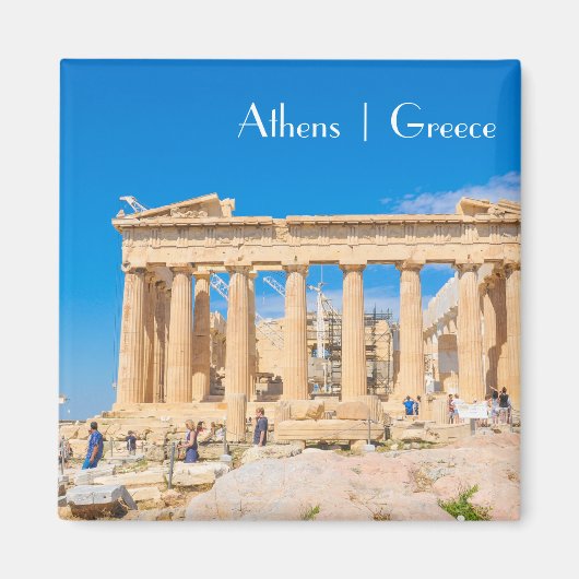 Akropolis in Athen, Griechenland Magnet (Vorne)