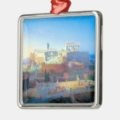 Akropolis in Griechenland Silbernes Ornament (Links)