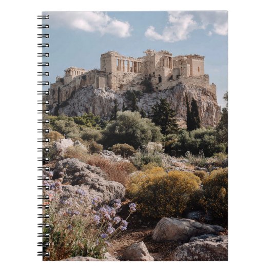 Akropolis in Spring Bloom Notebook Notizblock (Vorderseite)