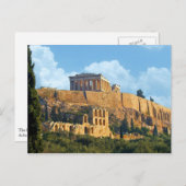 Akropolis Postkarte (Vorne/Hinten)