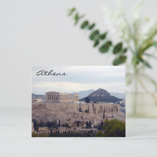 Akropolis Postkarte (Stehend Vorderseite)