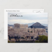 Akropolis Postkarte (Vorne/Hinten)