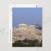Akropolis Postkarte (Vorne/Hinten)