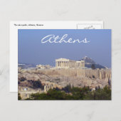 Akropolis Postkarte (Vorne/Hinten)