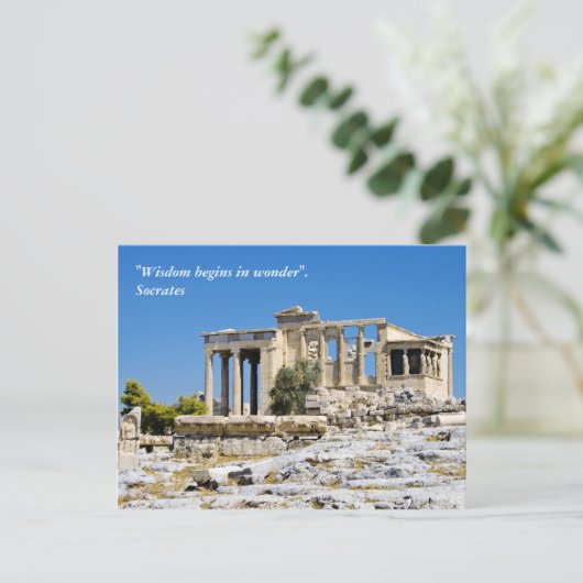 Akropolis Postkarte (Stehend Vorderseite)