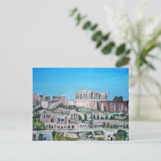 Akropolis, Postkarte von Athen (Stehend Vorderseite)