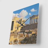 Akropolis Quadratische Wanduhr (Winkel)