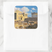 Akropolis Quadratischer Aufkleber (Tasche)