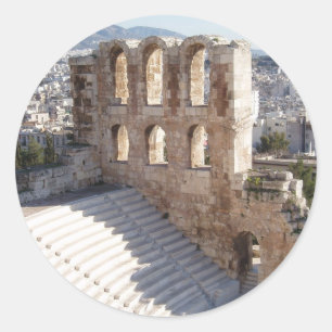 Akropolis-Stadions-Aufkleber Runder Aufkleber