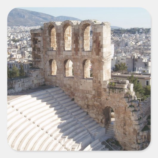 Akropolis Stickers Square (Vorderseite)