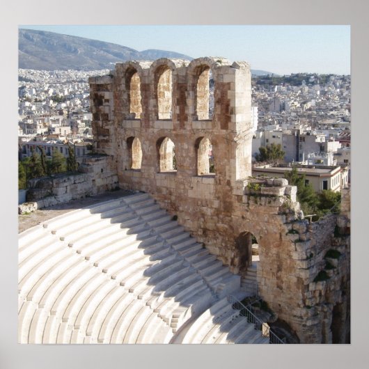 Akropolis Theater / Stadion Print Poster (Vorne)