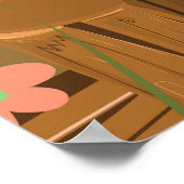 Akropolis von Athen Griechenland Reiseplakat. Poster (Ecke)