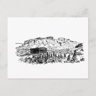 Akropolis von Athen Postkarte