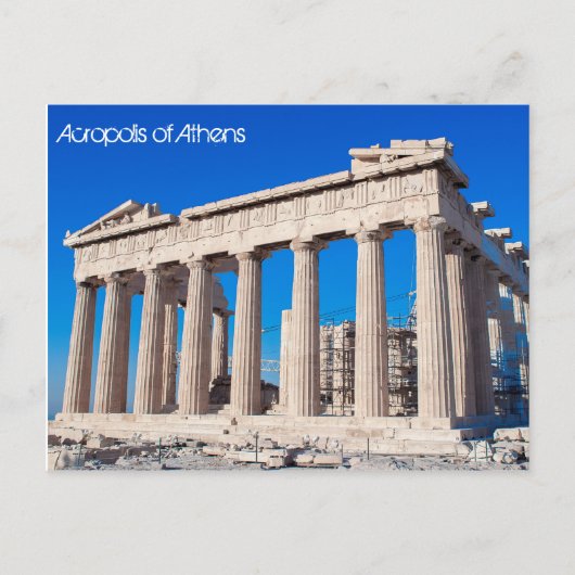 Akropolis von Athen Postkarte (Vorderseite)