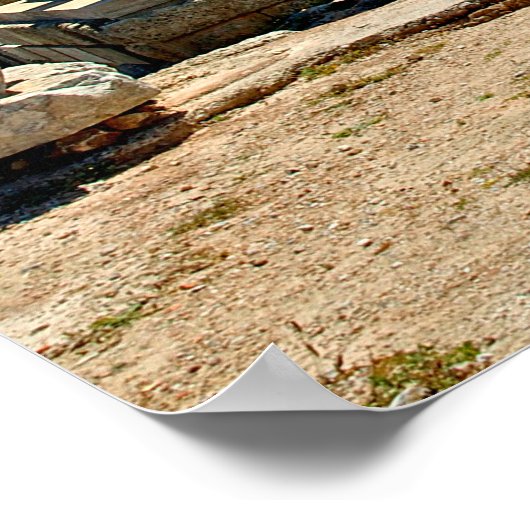 Akropolis von Lindos Poster (Ecke)