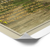 Akrostisches Gedicht - HOLY SPIRIT Poster (Ecke)