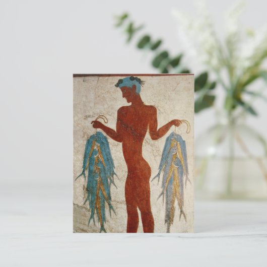 Akrotiri Fisherman Postkarte (Stehend Vorderseite)
